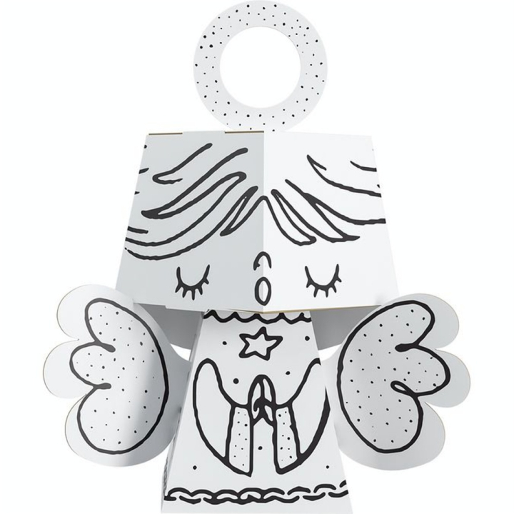 Ange 3D à colorier Christmas Decor 15 cm - Monumi Creative - Rougier et Plé