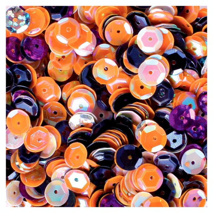 Sequin Halloween Ø 6 mm 100 g 5 couleurs assorties - CTOP - Rougier et Plé