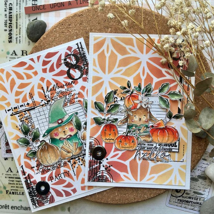 Tampon transparent Halloween 15 pcs - Chou & Flowers - Rougier et Plé