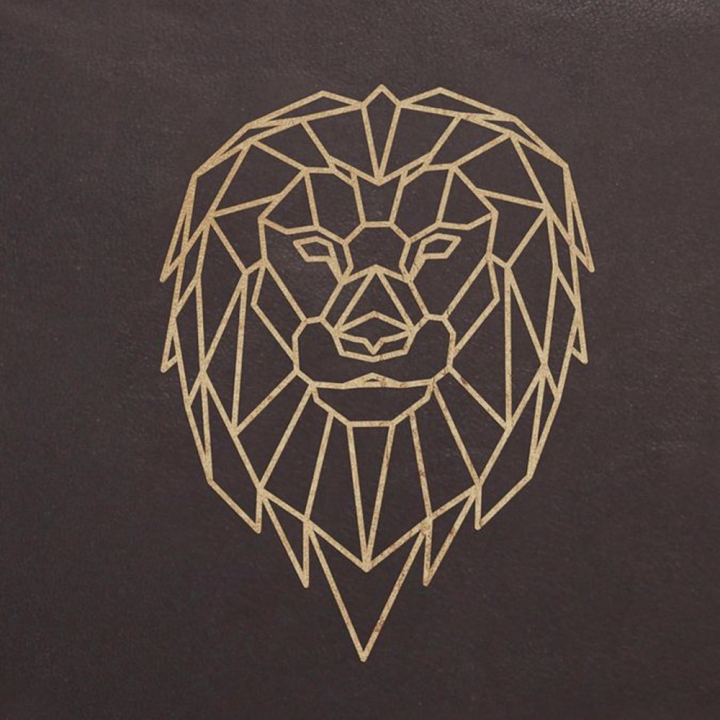 Carnet en cuir Forêt Noire A5 14.8 x 21 cm 144 pages Ligné Lion - Clairefontaine - Rougier et Plé