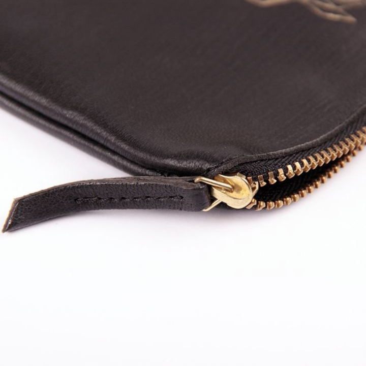 Pochette universelle en cuir Forêt Noire 27 x 19 cm Cerf - Clairefontaine - Rougier et Plé