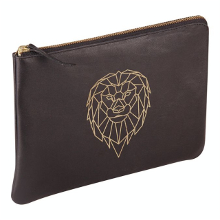 Pochette universelle en cuir Forêt Noire 27 x 19 cm Lion - Clairefontaine - Rougier et Plé