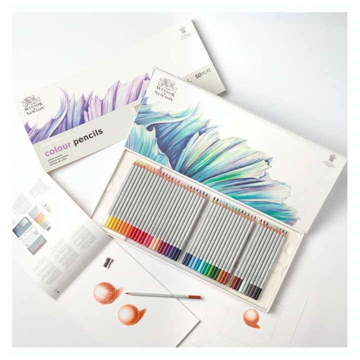 Crayon de couleur Studio Collection Coffret 50 pcs - Winsor & Newton - Rougier et Plé