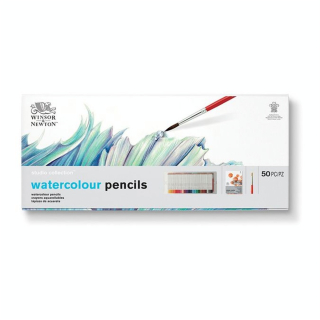 Crayon de couleur aquarellable Studio Collection Coffret 50 pcs - Winsor & Newton - Rougier et Plé