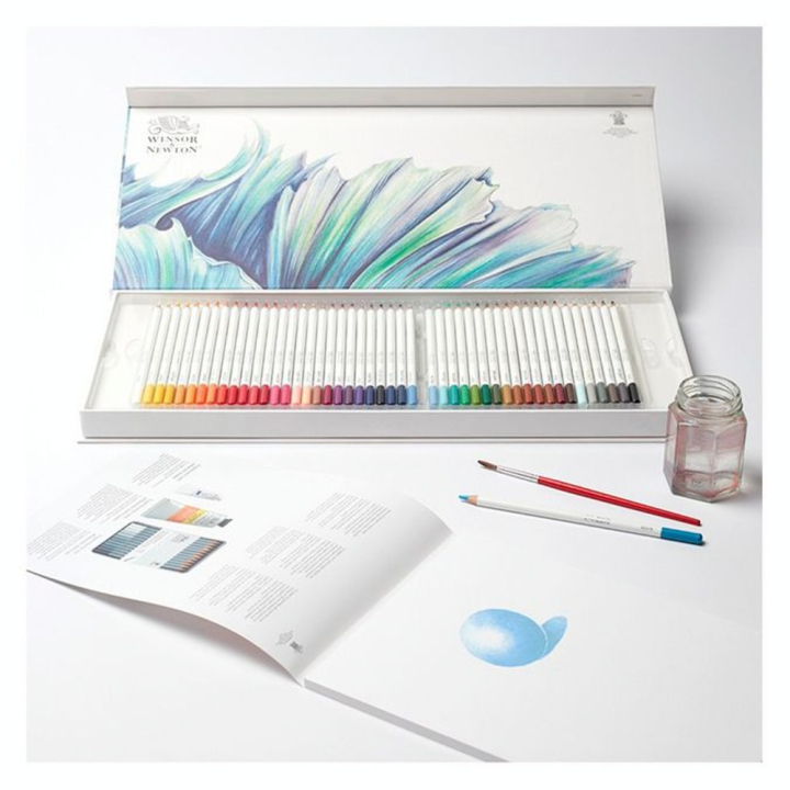 Crayon de couleur aquarellable Studio Collection Coffret 50 pcs - Winsor & Newton - Rougier et Plé