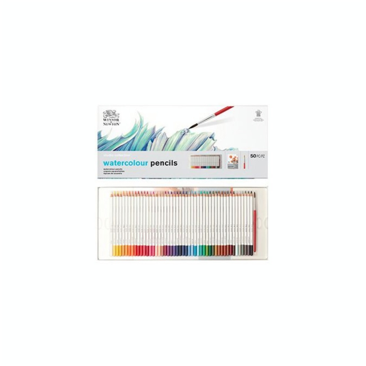 Crayon de couleur aquarellable Studio Collection Coffret 50 pcs - Winsor & Newton - Rougier et Plé