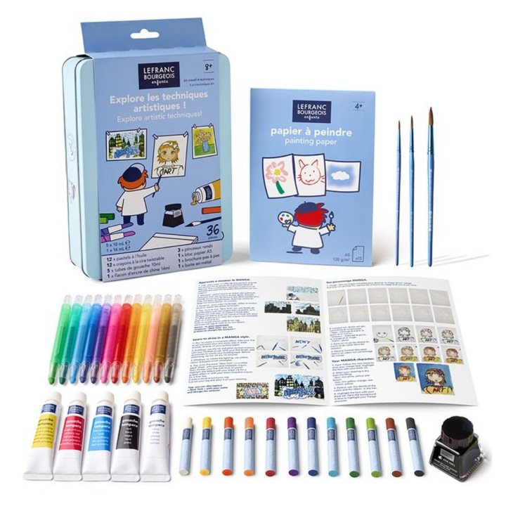 Kit créatif 4 Techniques artistiques - Lefranc Bourgeois - Rougier et Plé