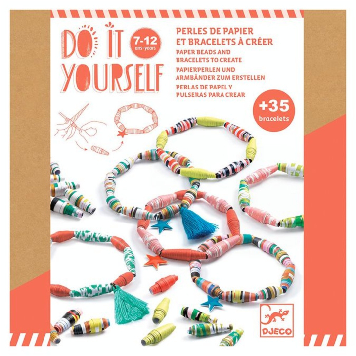 DIY À créer Perles de papier et Bracelets Pop et acidulés - Djeco - Rougier et Plé