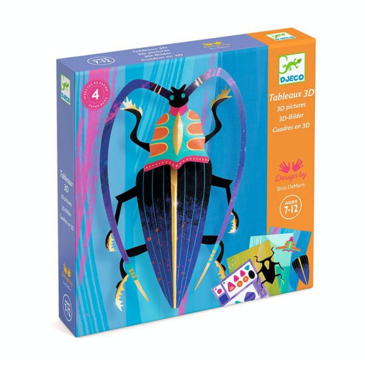 Coffret Insectes 3D en papier Paper Bugs - Djeco - Rougier et Plé