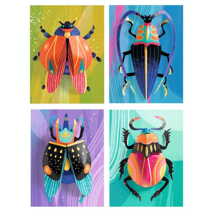 Coffret Insectes 3D en papier Paper Bugs - Djeco - Rougier et Plé
