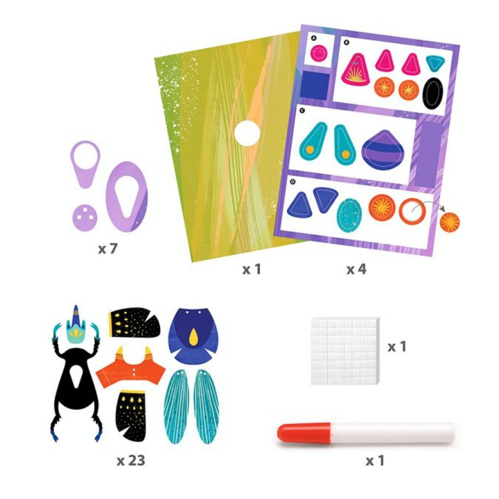 Coffret Insectes 3D en papier Paper Bugs - Djeco - Rougier et Plé