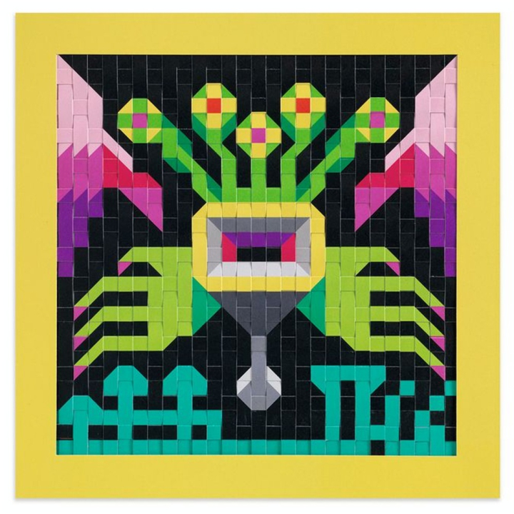 Coffret Pixel Art Tissage papier Invaders - Djeco - Rougier et Plé