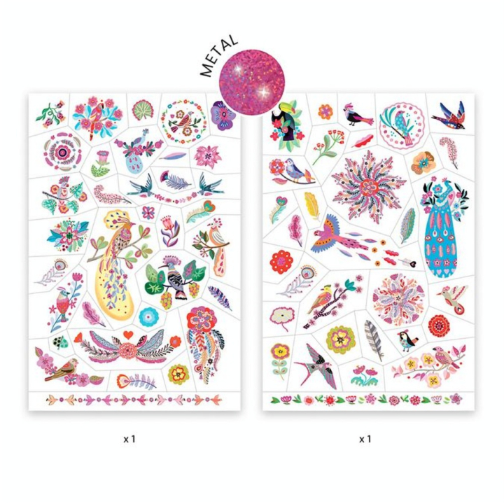 Tatouage Plume Color - Djeco - Rougier et Plé