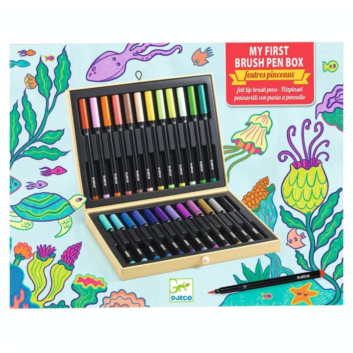 Coffret Mes Premiers Feutres Pinceaux - Djeco - Rougier et Plé