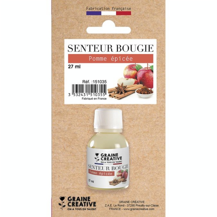 Parfum à bougie 27 ml Pomme épicée - Graine Créative - Rougier et Plé