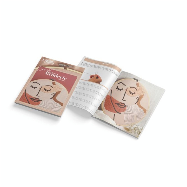 Kit de broderie Visage Line Art - Graine Créative - Rougier et Plé