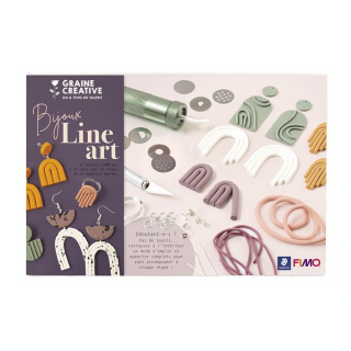 Coffret Fimo Bijoux Line Art - Graine Créative - Rougier et Plé
