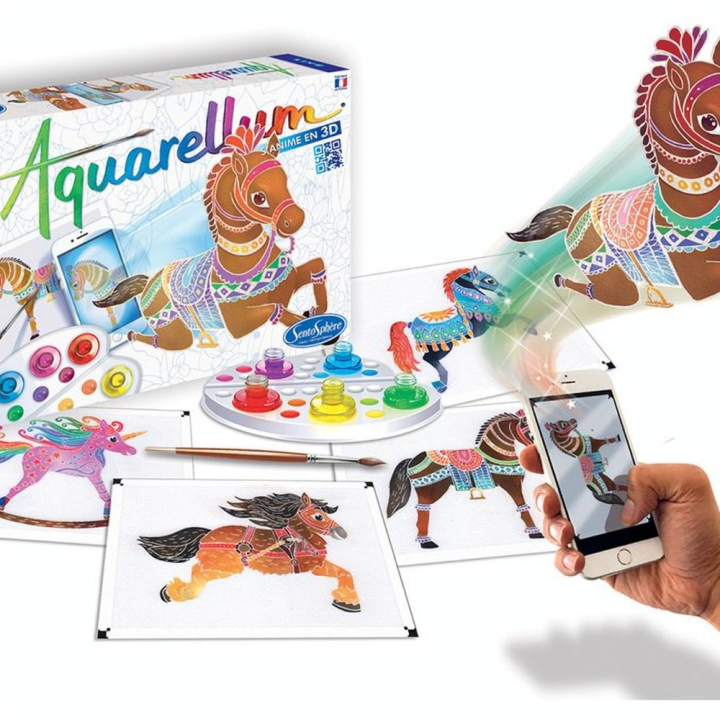 Aquarellum 3D Live Chevaux - Sentosphère - Rougier et Plé