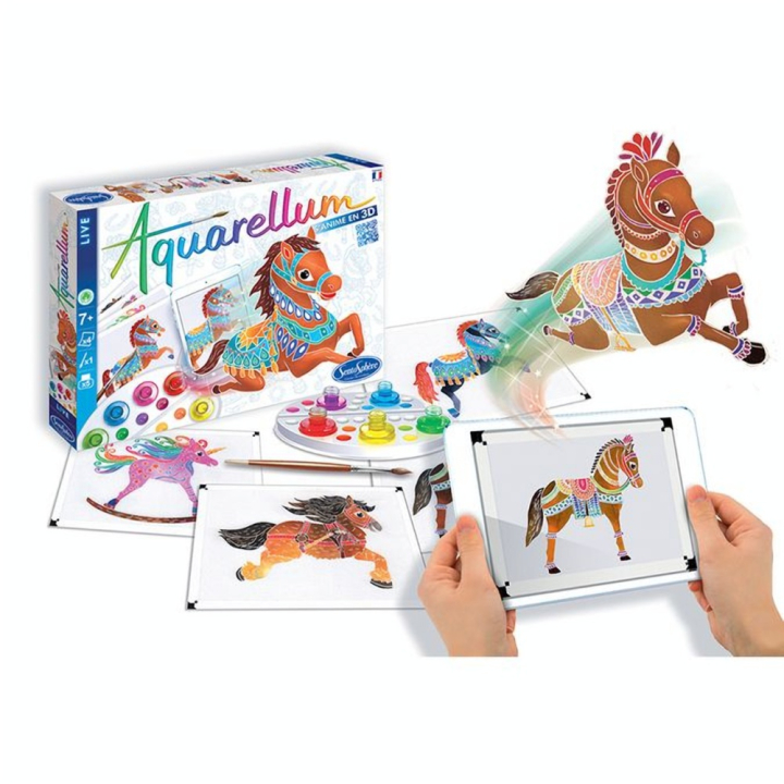 Aquarellum 3D Live Chevaux - Sentosphère - Rougier et Plé