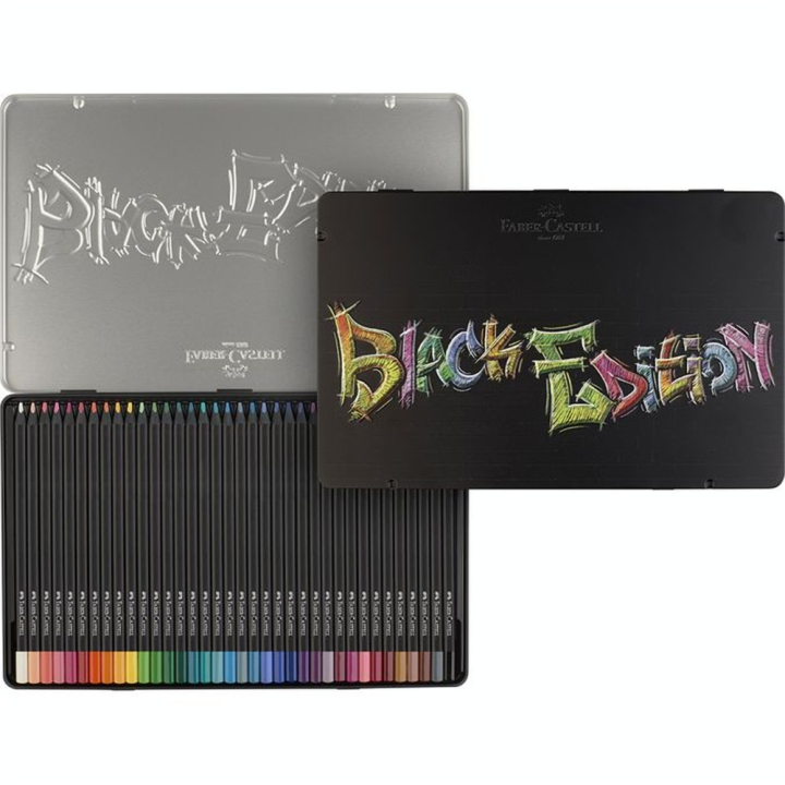 Crayons de couleur Black Edition Boîte métal de 36 - Faber-Castell - Rougier et Plé