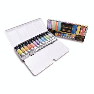 Aquarelle Extra Fine Irisée Boîte métal de 12 x 10 ml - Sennelier - Rougier et Plé