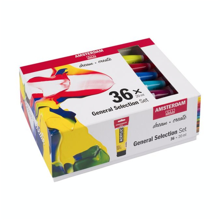 Peinture Acrylique 36 x 20 ml - Amsterdam - Rougier et Plé