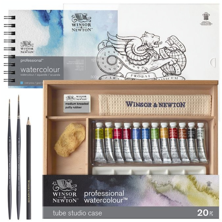 Aquarelle Extra-Fine Coffret Atelier 20 pcs - Winsor & Newton - Rougier et Plé