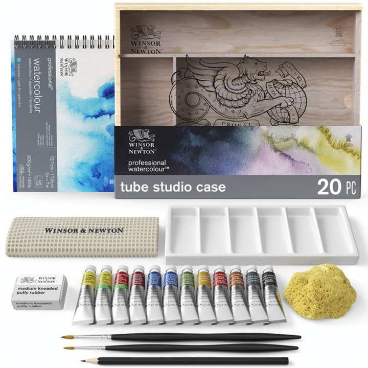 Aquarelle Extra-Fine Coffret Atelier 20 pcs - Winsor & Newton - Rougier et Plé