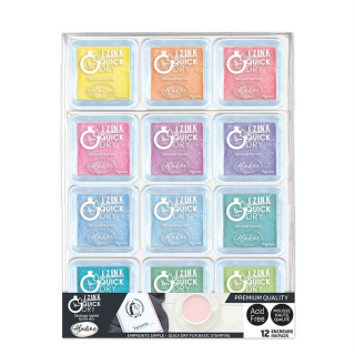 Encreur Izink Quick Dry Pastel 12 pcs - Aladine - Rougier et Plé