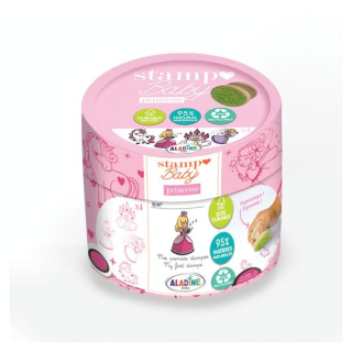 Tampon Bois Stampo Baby Eco-Friendly Princesse 5 pcs - Aladine - Rougier et Plé