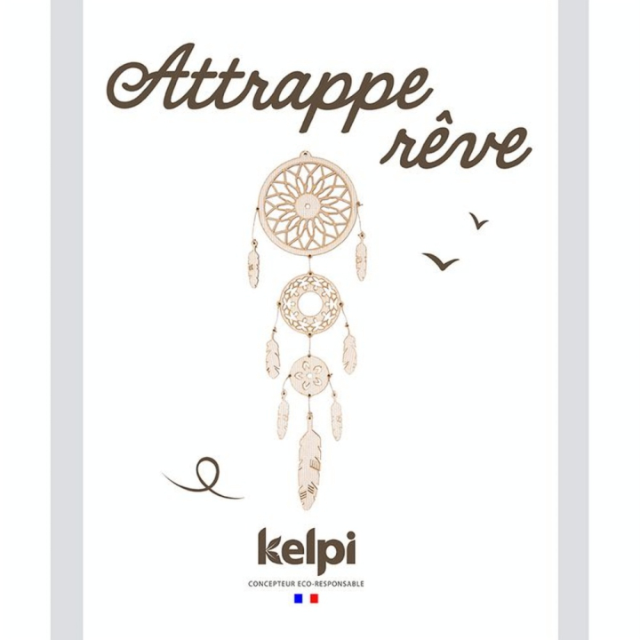 Maquette Attrape-rêve en bois 15 x 48 cm - Kelpi - Rougier et Plé