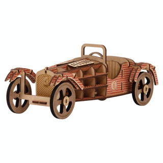 Maquette Voiture en bois 10.5 x 27.5 cm Rouge - Kelpi - Rougier et Plé