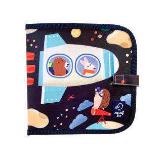 Carnet à dessin effaçable Doodle it & Go 20 x 20 cm Fusée - Jaq Jaq Bird - Rougier et Plé