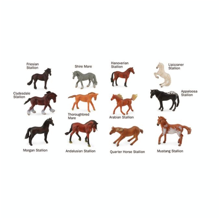 Figurines Chevaux 12 pcs - CollectA - Rougier et Plé