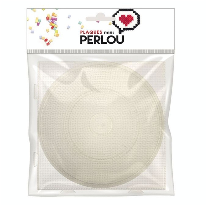 Plaque à picot pour Mini Perle à repasser 2 mm Rond 15 cm Carré 14 cm - Perlou - Rougier et Plé
