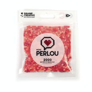 Perle à Repasser Mini 2 mm 2000 pcs Rouge opaque 4 couleurs - Perlou - Rougier et Plé