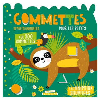 Livre Gommettes pour les petits Les animaux sauvages - Hemma - Rougier et Plé