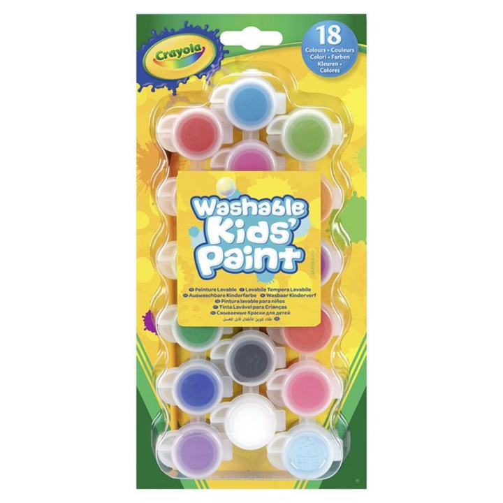 Peinture lavable 18 mini pots - Crayola - Rougier et Plé