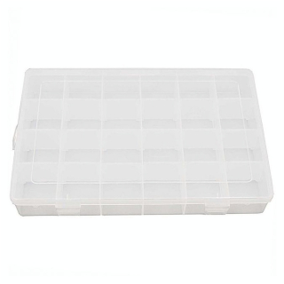 Boîte de rangement 27.5 x 18.8 x 4.4 cm 24 compartiments - Rico Design - Rougier et Plé