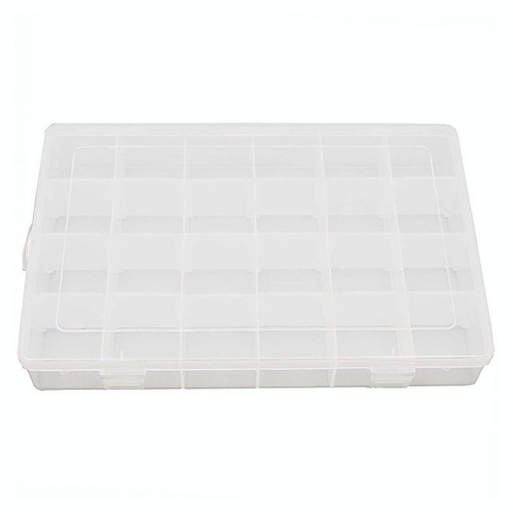 Boîte de rangement 27.5 x 18.8 x 4.4 cm 24 compartiments - Rico Design - Rougier et Plé