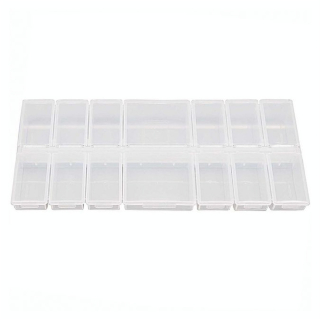Boîte de rangement 24.2 x 11 x 2.8 cm 14 compartiments - Rico Design - Rougier et Plé