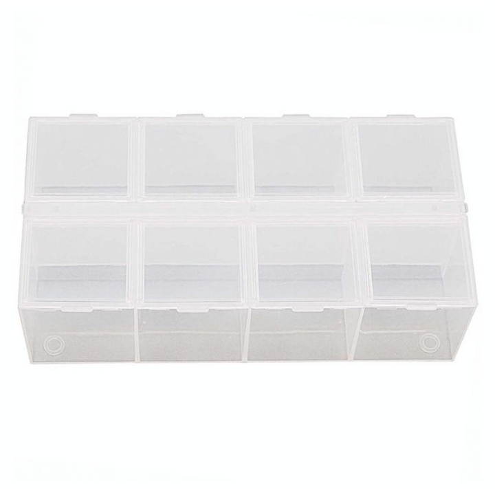 Boîte de rangement 16.6 x 8.8 x 5 cm 8 compartiments - Rico Design - Rougier et Plé