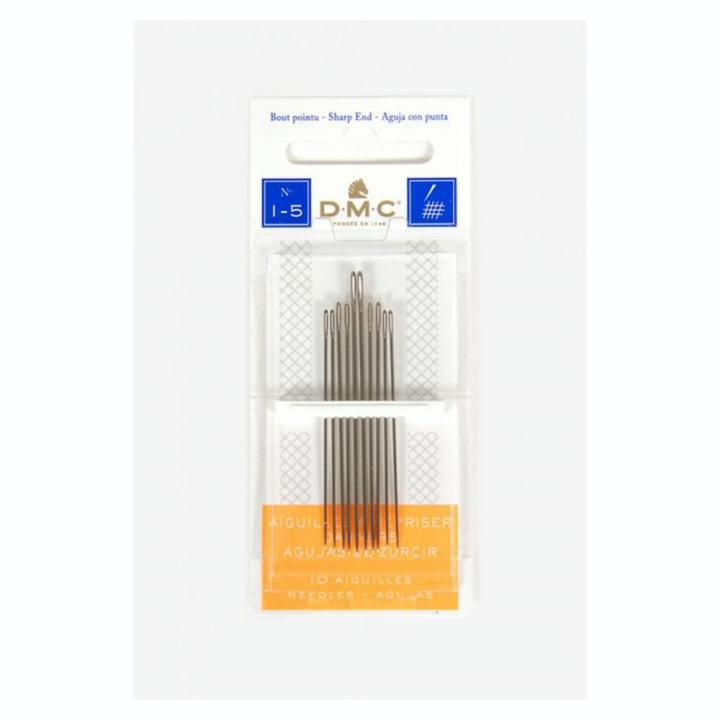 Aiguille à repriser n° 1 à 5 10 pcs - DMC - Rougier et Plé