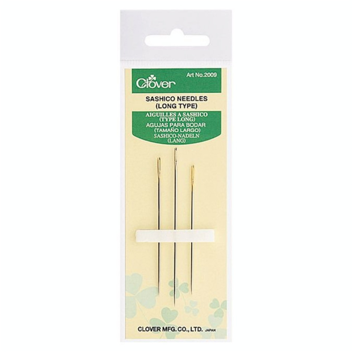 Aiguille à Sashiko Long 3 pcs - Clover - Rougier et Plé