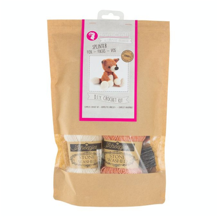 Kit de crochet Splinter le Renard - Hardicraft - Rougier et Plé