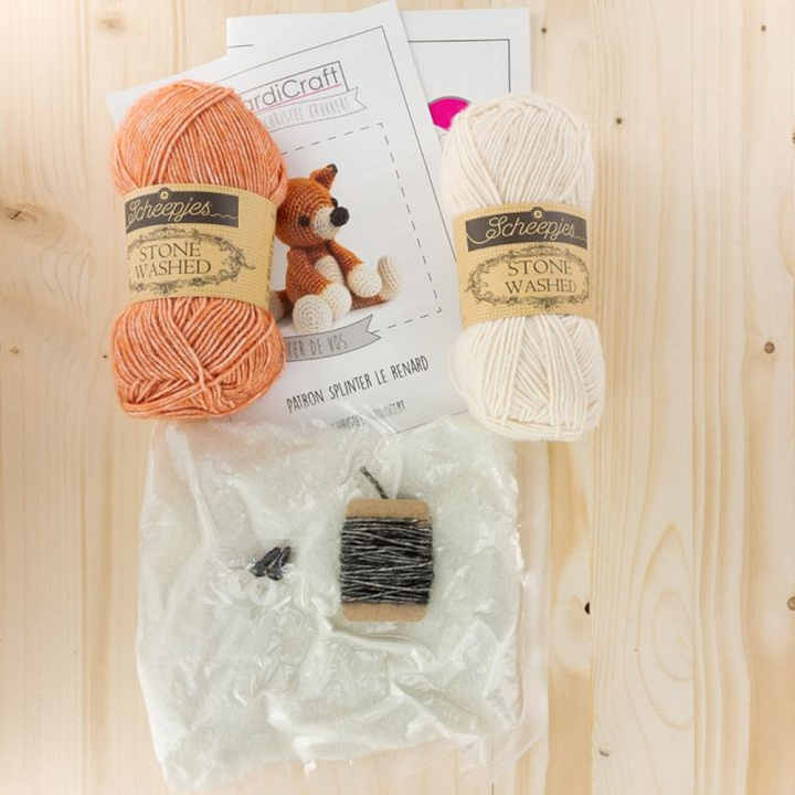 Kit de crochet Splinter le Renard - Hardicraft - Rougier et Plé