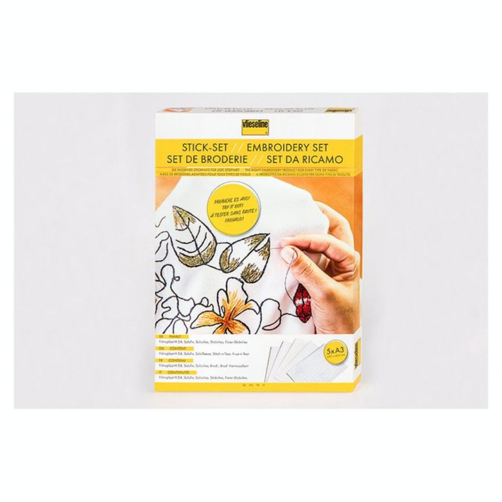 Set de Broderie A3 29.7 x 42 cm 5 Entoilages - Vlieseline - Rougier et Plé