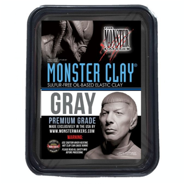 Pâte à modeler Monster Clay Gray 2,05 kg Souple gris - The Monster Makers - Rougier et Plé