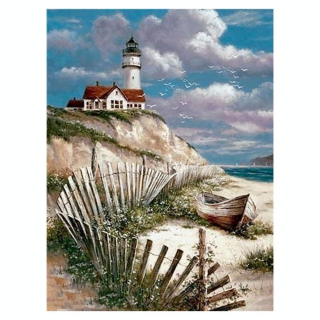 Broderie Diamant 40 x 50 cm Bord de Mer - Figured'Art - Rougier et Plé