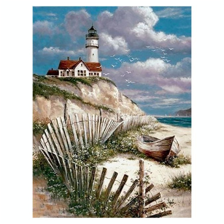 Broderie Diamant 40 x 50 cm Bord de Mer - Figured'Art - Rougier et Plé